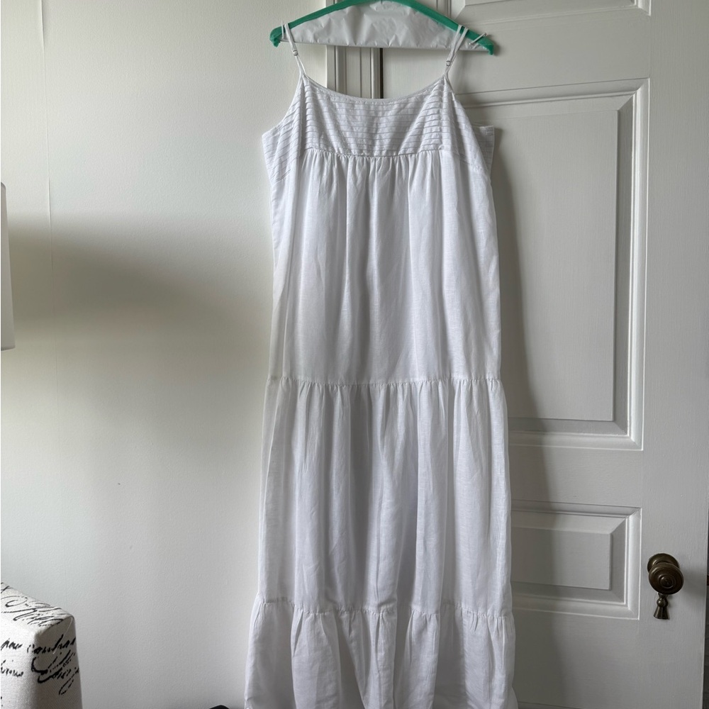 J. McLaughlin Elegant White Maxi Dress